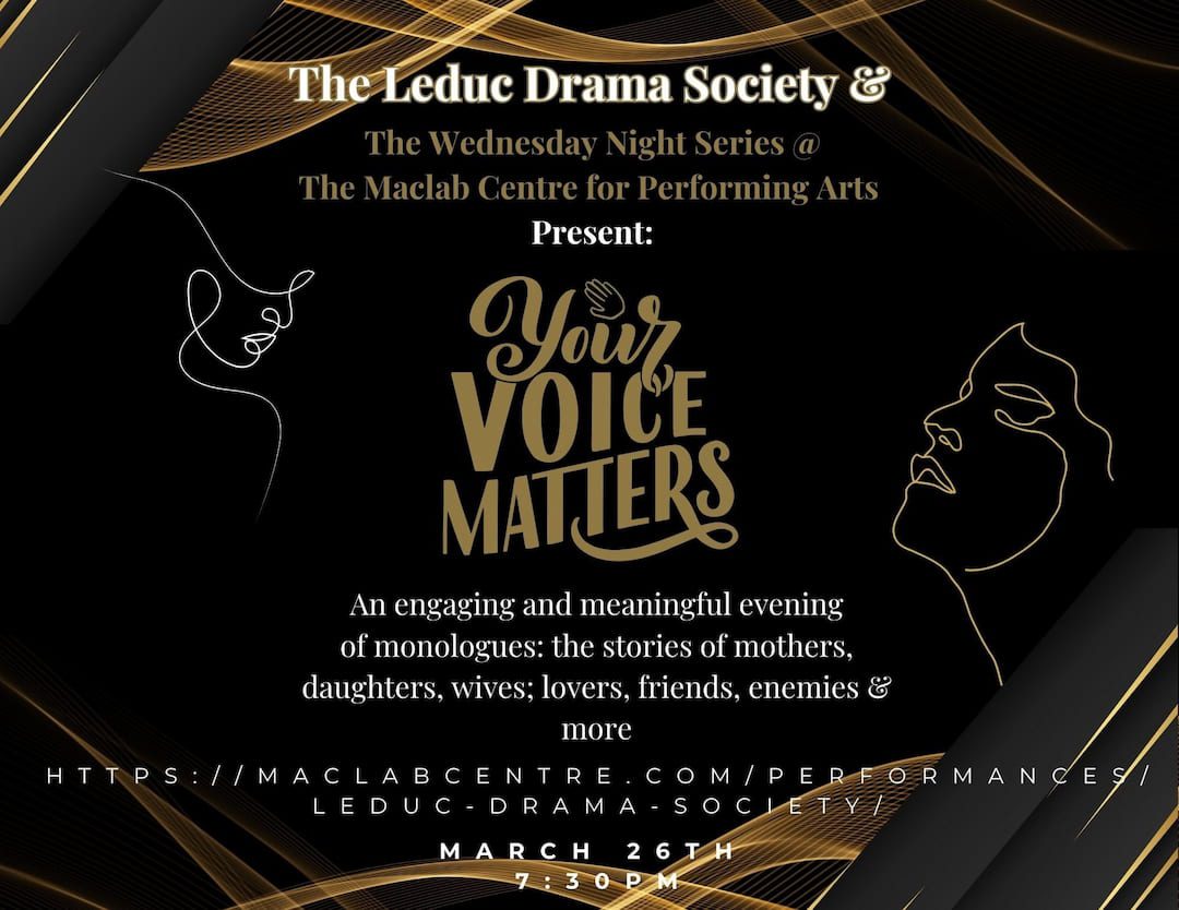 Featured image for “Leduc Drama Society: Your Voice Matters”