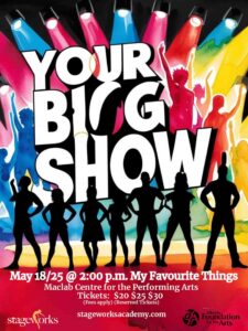 Stageworks Your Big Show My Favourite Things poster graphics