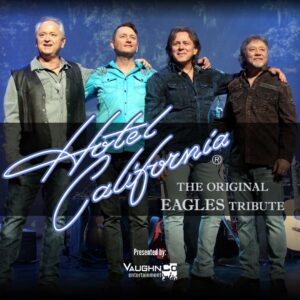 Hotel California eagles tribute band photo promo graphic