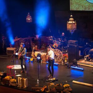 The Dungarees on stage