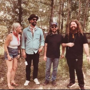 Landlady group photo in forest