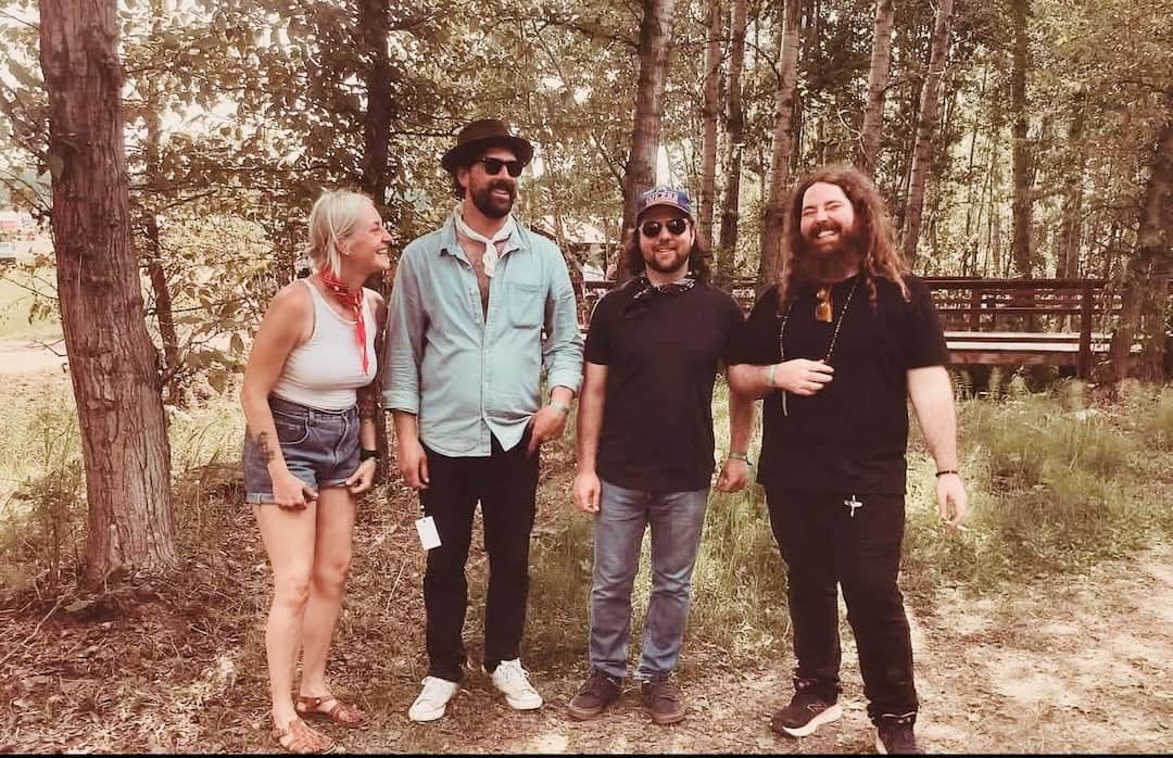 Landlady group photo in forest