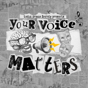 Leduc Drama Society Your Voice Matters logo