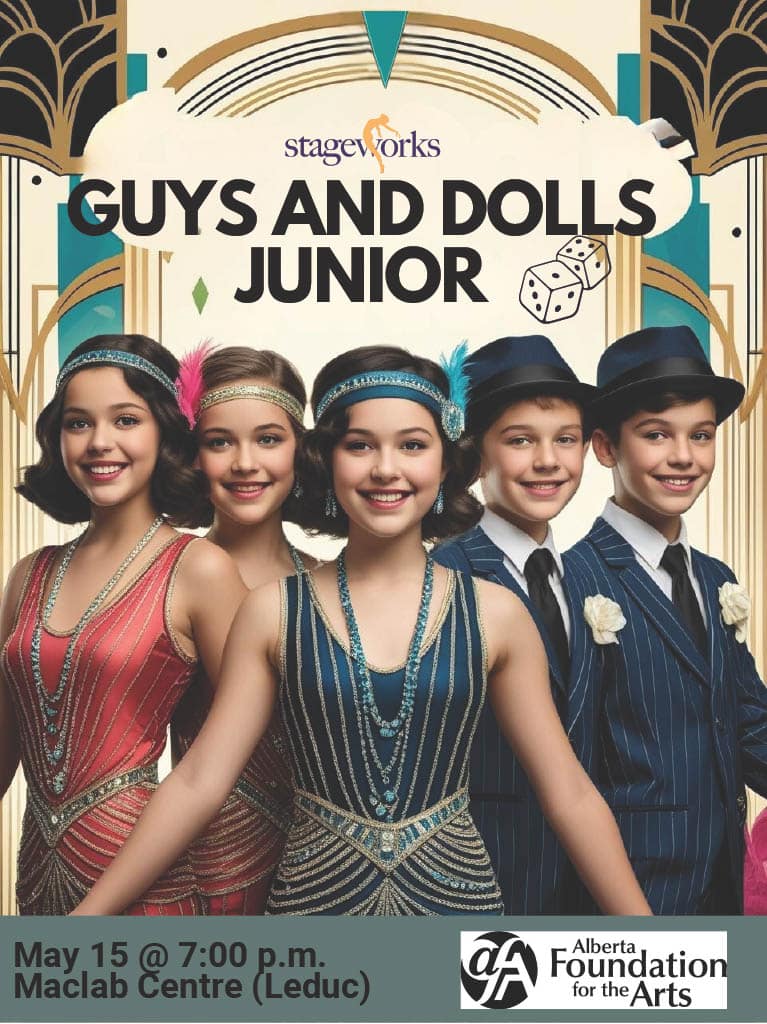 Stageworks guys and dolls junior poster